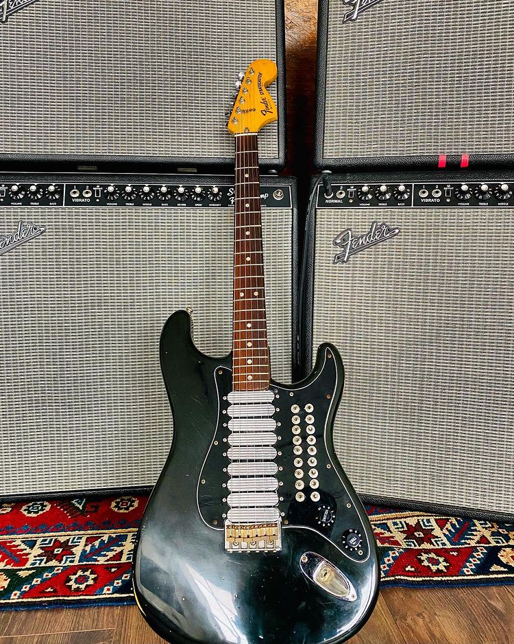 Johnny Marr using Fender Custom Spirit Strat