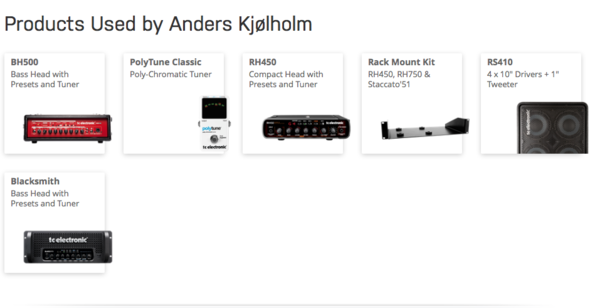 Anders Kjølholm using TC Electronic RH Rack Mount
