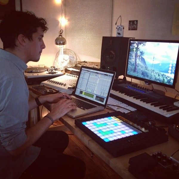 Bonobo using ADAM Audio A7X Powered Studio Monitor