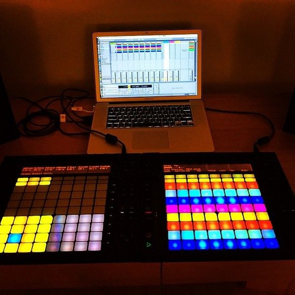 David Guetta using Ableton Push