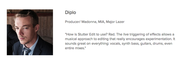 Diplo using iZotope Stutter Edit