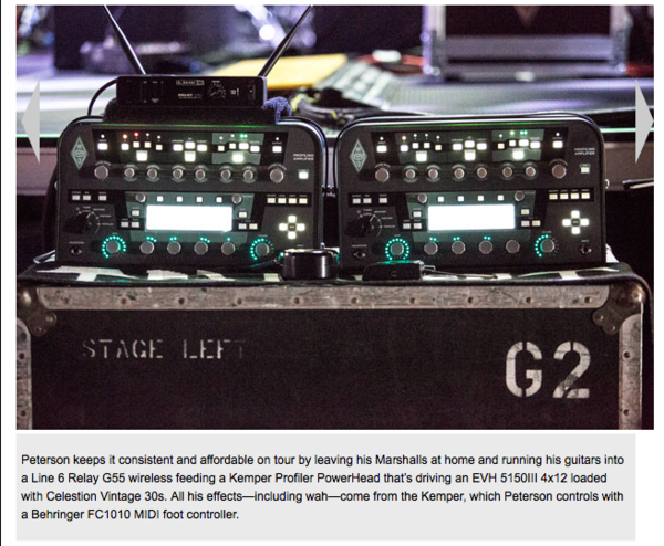 Eric Peterson using Behringer FCB1010 MIDI Foot Controller