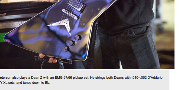 Eric Peterson using D'Addario NYXL Nickel Wound Light Top/Heavy Bottom Electric Guitar Strings (10-52)