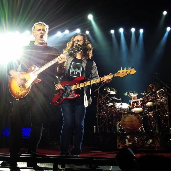 Geddy Lee using Fender American Elite Jazz Bass