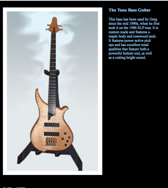 Greg Lake using Tune TWB43-FM Bass