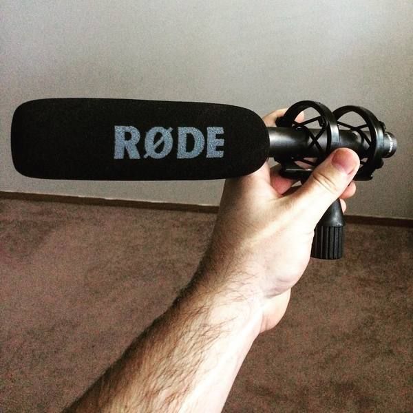 Jared Dines using Røde NTG2 Multi-Powered Condenser Shotgun Microphone
