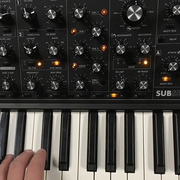 Jason van Wyk using Moog Sub 37 Paraphonic Analog Synthesizer