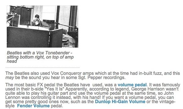 John Lennon using Vox Conqueror Amplifier