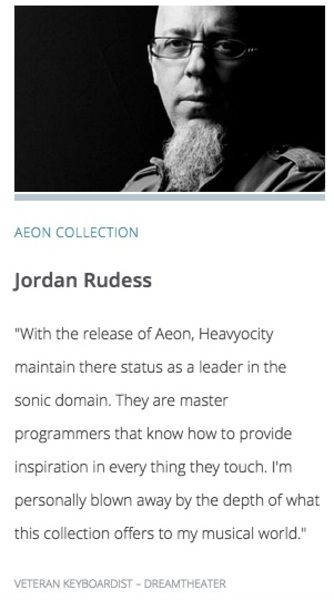 Jordan Rudess using Heavyocity AEON Collection