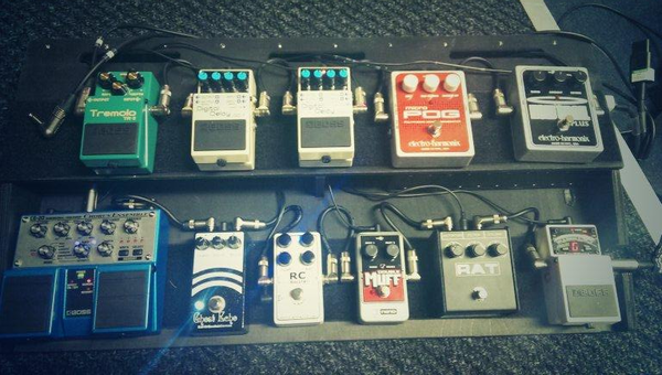 Justin Lockey using Boss DD-7 Digital Delay