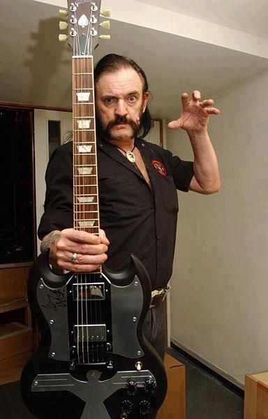 Lemmy Kilmister using Gibson SG Lemmy Kilmister Custom