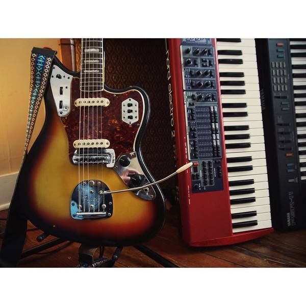 Matt Hoopes using Fender Jaguar Electric Guitar