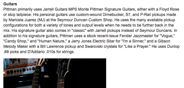 Monte Pittman using Fender Jazzmaster Electric Guitar