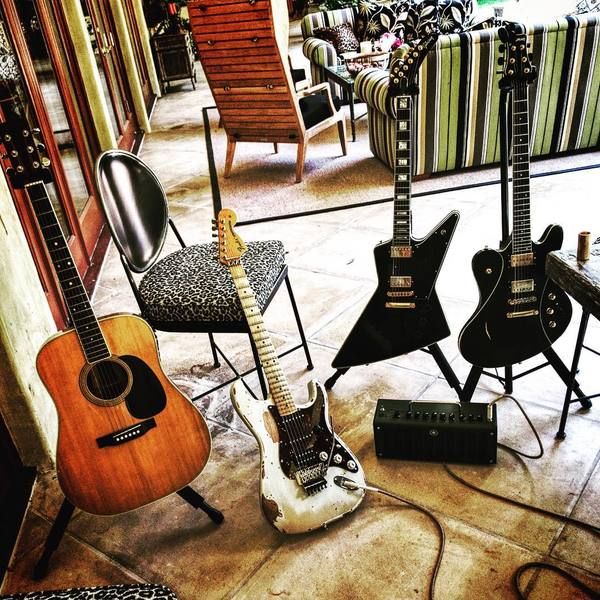 Nikki Sixx using Gibson Custom Shop Explorer