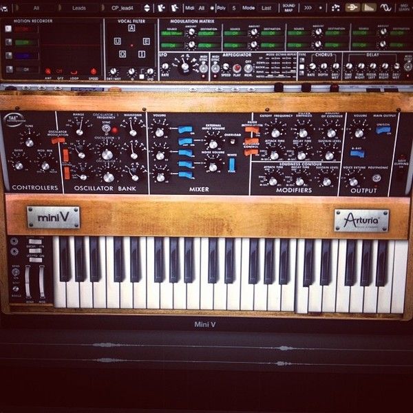 Owl City using Arturia Minimoog Mini V Software Synthesizer