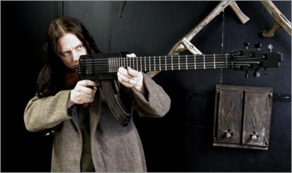 Sami Lopakka's Amfisound Lopashnikov Custom AK-47 Electric Guitar