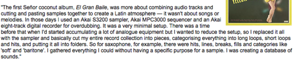 Uwe Schmidt using Akai MPC 3000