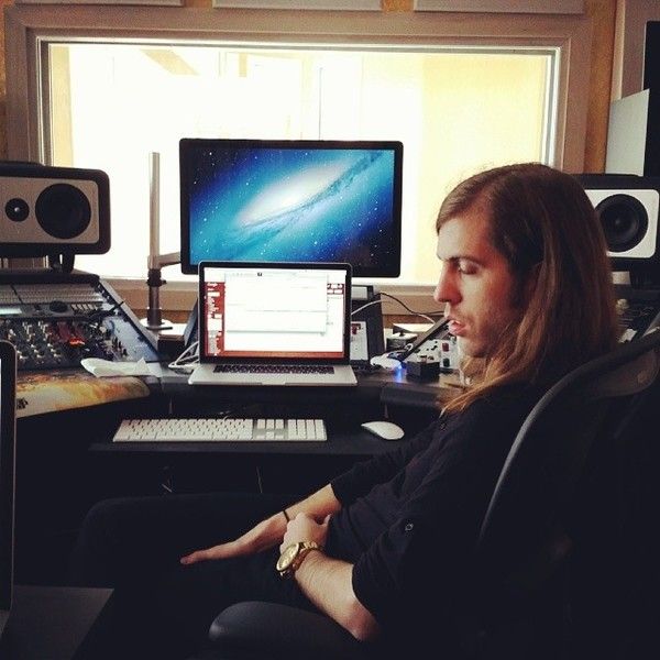 Wayne Sermon using Apple Wireless Keyboard