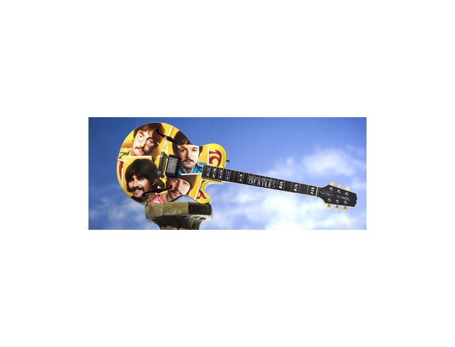 ギター Dick NIQ RICK NIELSEN™ Uncle Dick Doubleneck Mini Guitar Replica