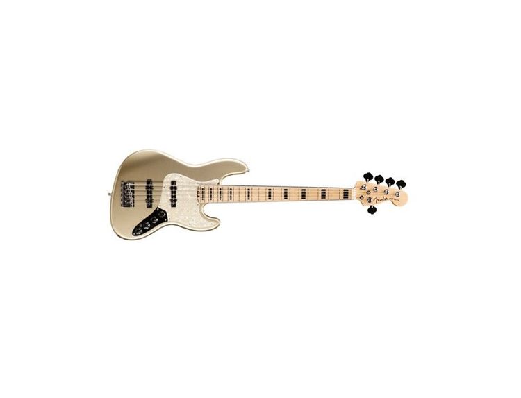 ベース fender elite jazz bass v champagne Fender American Elite Jazz Bass V - Champagne w/ Maple